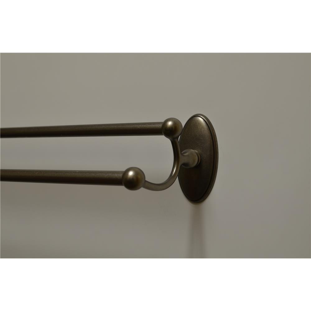 Residential Essentials 2448AP Addison 24" Double Towel Bar in Aged Pewter